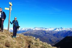 Un peu au dessus du col de la Brèche nous croisons la sente du versant est 